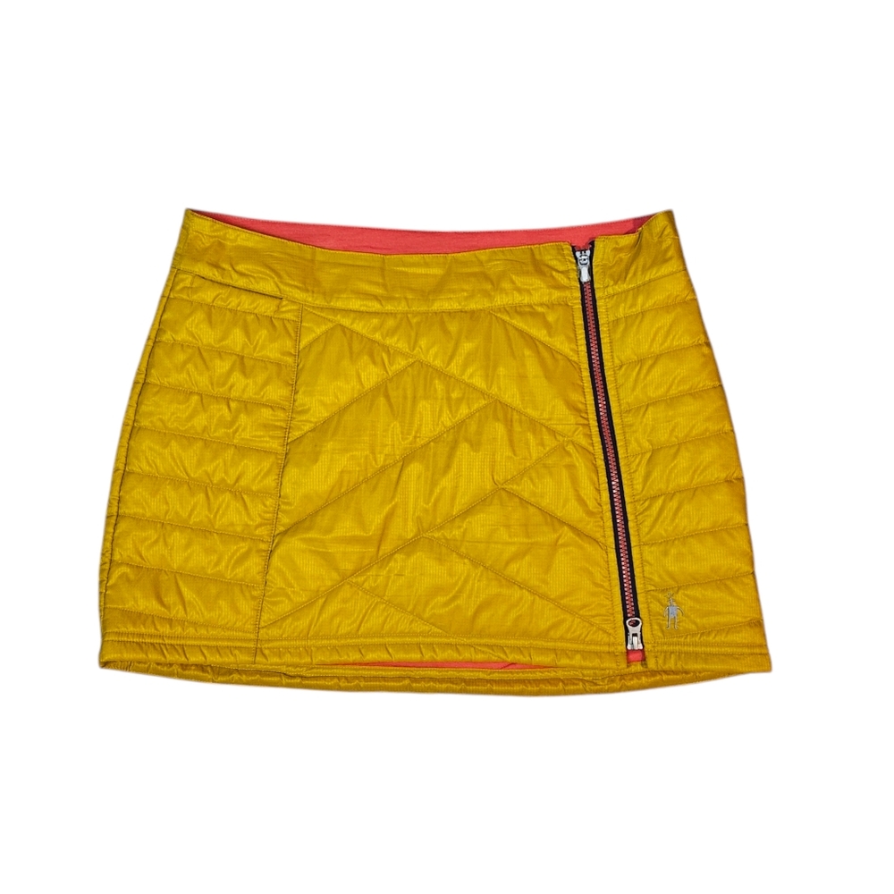 Smartwool Quilted Yellow Gold Mini Skirt Casual